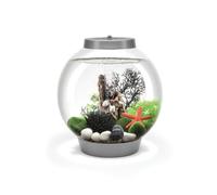 Oase Baby Biorb 15L Aquarium Fish Tank In Silver With Mcr Led Lighting