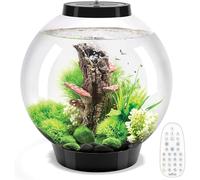biOrb Classic 30 Acrylic Aquarium Black, MCR Multi-Colour Remote LED | Classic Fishbowl Fish Tank with 5-Step Filtration System, Easy Setup, With Air Pump, Filter Cartridge, Ceramic Media
