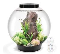 biOrb Classic 60 Acrylic Aquarium Black, MCR Multi-Colour Remote LED Lighting, Classic Fishbowl Fish Tank with 5-Step Filtration System, Easy Setup, With Air Pump, Filter Cartridge, Ceramic Media