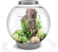 biOrb CLASSIC 60 Aquarium With Integrated LED Lights (Silver, 60 Litres)