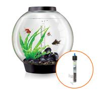 biOrb Classic 60L Aquarium in Black with MCR LED Lighting and Heater Pack