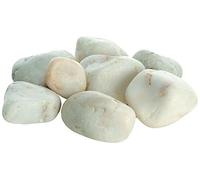 biOrb Feng Shui Fish Tank Pebble Set, Marble Aquarium Ornaments (White)