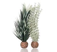 biOrb Fish Tank Decoration, Aquatic Ambulia Plant With Weighted Ball (Small Grey/Green Aquarium Plant), Artificial Fish Tank Plants To Add Colour, Natural-Looking Aquarium Decor For Scenic Background