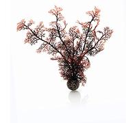 biOrb Fish Tank Decorations, Aquatic Sea Fan Plant (Medium - Crimson) With Weighted Ball,1 x Aquarium Plant, Fish Tank Plants To Add Colour, Natural-Looking Aquarium Decor For Scenic Background