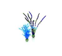 biOrb Fish Tank Decorations, Large Purple & Blue Plants With Weighted Balls (Set of 2 Aquarium Plants), Artificial Fish Tank Plants For Colour Pop, Natural-Looking Aquarium Décor For Scenic Background