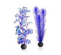 biOrb Fish Tank Decorations, Purple Seaweed With Weighted Balls, 2 x Aquarium Plants (Small), Artificial Fish Tank Plants To Add A Pop Of Colour, Natural-Looking Aquarium Decor For A Scenic Background