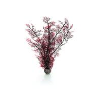 biOrb Fish Tank Decorations, Sea Fan Large Plant With Weighted Ball (1 x Crimson Aquarium Plant), Artificial Fish Tank Decor To Add Pop Of Colour, Natural-Looking Aquarium Decor For Scenic Background