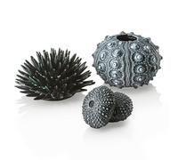biOrb Fish Tank Decorations, Sea Urchin Aquarium Ornament Set (3 x Black), Beautiful Detailed Artificial Fish Tank Accessories To Add Colour, Natural-Looking Aquarium Decor For Scenic Background
