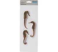 biOrb Fish Tank Decorations, Seahorse Aquarium Ornament Set (3x Natural Colour)