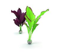 biOrb Fish Tank Decorations, Silk Plant Set With Weighted Balls (2 x Aquarium Plants, Green & Purple), Artificial Fish Tank Plants To Add Colour, Natural-Looking Aquarium Decor For Scenic Background