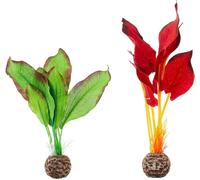 biOrb Fish Tank Decorations, Silk Plant Set With Weighted Balls (2x Small Aquar