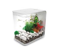 biOrb Flow 15L Aquarium, White with MCR LED lighting and Heater Pack