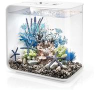 biOrb Flow 30 Acrylic Aquarium, White, MCR Multi-Colour Remote LED Lighting, Stylish 30 Litre Fish Tank with 5-Step Filtration, Easy Setup, Includes Remote, Air Pump, Filter Cartridge, Ceramic Media