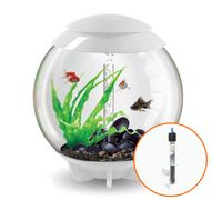 biOrb Halo 60L Aquarium in White with MCR LED Lighting with Heater Pack