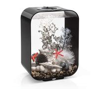 biOrb LIFE 15 Acrylic Aquarium, Black, MCR Multi-Colour Remote LED Lighting, Elegant Fish Tank with 5-Step Filtration System, Easy Setup, Includes Remote, Air Pump, Filter Cartridge, Ceramic Media