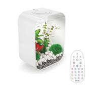 biOrb LIFE 15L White Aquarium Fish Tank with Multi Colour LED Lighting