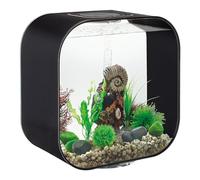 biOrb LIFE 30 Acrylic Aquarium, Black, MCR Multi-Colour Remote LED Lighting, Elegant Fish Tank with 5-Step Filtration System, Easy Setup, Includes Remote, Air Pump, Filter Cartridge, Ceramic Media