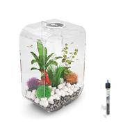 biOrb LIFE 60L Clear Aquarium Fish Tank with Multi Colour LED Lighting and Heater Pack