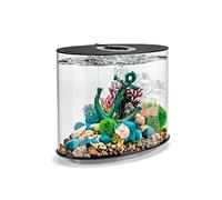 biOrb LOOP 30 Aquarium (Black, 30 Litres), Perfect Beginner Fish Tank With Integrated LED Lights, Quick & Easy To Set Up, 360-Degree View Aquarium With 5-Step Filtration System, Acrylic Fish Tank