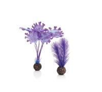 biOrb Fish Tank Decorations, Purple Seaweed With Weighted Balls (Set of Two Aquarium Plants), Artificial Fish Tank Plants To Add A Pop Of Colour, Natural-Looking Aquarium Decor For A Scenic Background