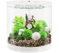 biOrb TUBE 15 Acrylic Aquarium With LED Lighting, 15 L Fish Tank (White)