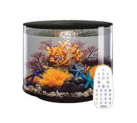 biOrb TUBE 35 Aquarium with Multi Colour LED Light - Remote Control - Black