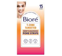 Biore Blackhead eliminating targeted pore strips, t-zone - 5 nose + 5 face + 5 chin
