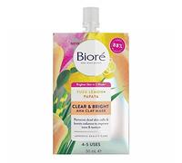 Biore Clear and Bright Yuzu Lemon + Papaya AHA Clay Face Mask 50 ml