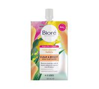Biore Clear and Bright Yuzu Lemon + Papaya AHA Clay Face Mask 50 ml