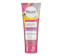 Biore Clear and Bright Yuzu Lemon + Dragon Fruit Resurfacing Scrub Exfoliator, 100 ml