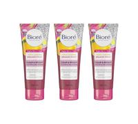 Biore Clear & Bright Yuzu Lemon and Dragon Fruit Scrub, 100ml, Pack of 3