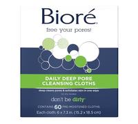 Bioré Daily Deep Pore Cleansing Cloths, 60 Count