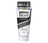 BIORE MENS Kao Double Scrub Face Wash, 130 Gram