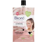 Bioré Rose Quartz and Charcoal Stress Relief Clay Mask, 50 ml