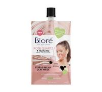 Bioré Rose Quartz Plus Charcoal Stress Relief Clay Mask 50ml