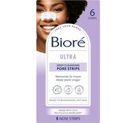 Biore Ultra Pore Strips with Glycerin,6 Count (Pack of 1),Package May Vary
