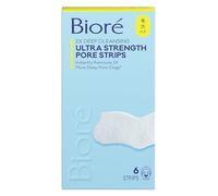 Biore Ultra Pore Strips with Glycerin,6 Count (Pack of 1),package may vary | Blackhead Remover, Unclog & Minimise Pores, Remove Dirt & Oil, Japanese Skincare