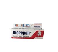 Biorepair Fast Sensitive Toothpaste (75ml Pack of Two) Repairs Enamel, Prevents Plaque and Tartar, Halts Decay