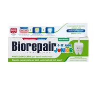 Biorepair, Toothpaste Junior 6-12 Years, Toothpaste for Children without Fluoride, with Vitamin E, Antioxidant, for Healthy Gums, Refreshing Mint Flavour, 75 ml