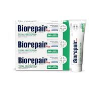 BIOREPAIR Plus Total Protection - Fluoride Free Hydroxyapatite Toothpaste, Repairs Enamel & Prevents Cavities Plaque and Erosion, Toothpaste for Sensitive Teeth - Oral Care, 3x75ml, Made in Italy