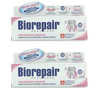 Biorepair: "Protezione Gengive" (Gum Protection) Toothpaste with microRepair, New Formula - 2.5 Fluid Ounce (75ml) Tubes (Pack of 2) [ Italian Import ]