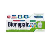 Biorepair, Toothpaste Junior 6-12 Years, Toothpaste for Children without Fluoride, with Vitamin E, Antioxidant, for Healthy Gums, Refreshing Mint Flavour, 75 ml
