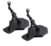 Bioristar HG RG Hobby Action Base Gundam Model Stand Hobby Display Stand Compatible with HG MG BB 1/144 1/100 Pack of 2 (Black)
