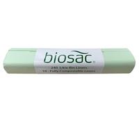 BioSac 240 Litre (240L) x 20 Bags (2 rolls) - Extra thick Compostable and Biodegradable Kitchen Food Waste Bio/Compost Wheelie Bin Liners - Certified EN13432