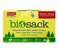 Paclan Bin Bags 7L Green Pack of 240