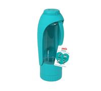 Rosewood BioSafe 2-in-1 Dog Travel Bottle with Flip-Up Silicone Bowl & Treat Dispenser, Portable Water Bottle for Dogs, BioCote Technology for Germ-Free Feeding, Ideal for Walking, Hiking, Traveling