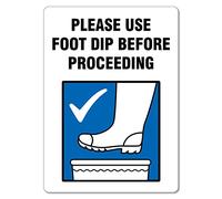 Biosecurity Sign - Please Use Foot Dip Farming Signs Biosecurity Warning Sign Hanging Wall Plaque Novelty Ornament Funny House Plaque For Garage Kitchen Shed M