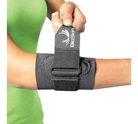 BIOSKIN Hypoallergenic Elbow Band With Compression Pad And Supportive Strap For Pain Relief From Tennis Elbow And Golfer's Elbow - (Large)