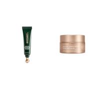 BIOSSANCE Brighten + Firm Duo - Squalane Skincare Set | Niacinamide Eye Serum for Dark Circles & Puffiness + Growth Factor Firming Moisturiser for Hydration & Bouncy Skin