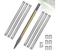 Biostatic Brass Sandpoint Water Well Kit, Heavy Duty 1-1/4 Inch NPT Copper Intake System, Eco Friendly Ground Extraction Hardware for Self Sufficient Homestead Lawn Irrigation(5.15 m (16.8 ft) Kit)